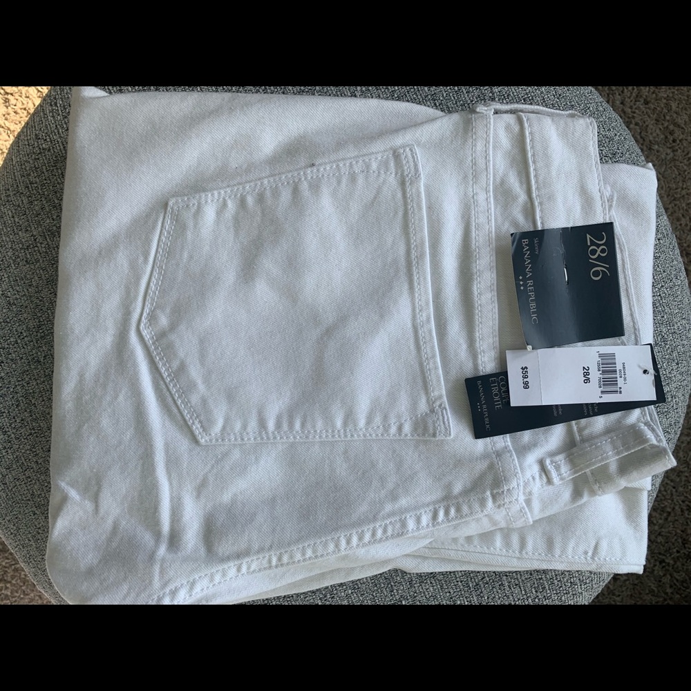 Banana Republic white Jeans